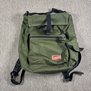 Vintage Shorty’s Skateboards Backpack Y2K Skate Board Carrier Olive Green